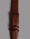 Leather Rectangular Buckle Smart Belt