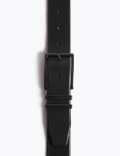 Leather Double Metal Keeper Smart Belt