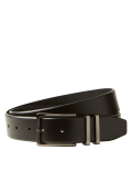 Leather Double Metal Keeper Smart Belt