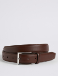 High Shine Leather Buckle Belt