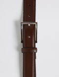 High Shine Leather Buckle Belt