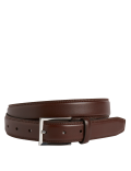 High Shine Leather Buckle Belt