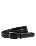High Shine Leather Buckle Belt
