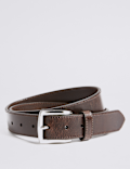 Leather Rectangular Buckle Casual Belt