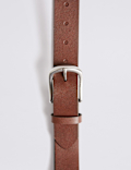 Leather Buckle Casual Belt