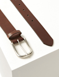 Leather Buckle Casual Belt