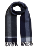 Pure Merino Wool Colour Block Scarf