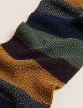 Striped Knitted Scarf