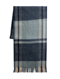Merino Wool Checked Scarf