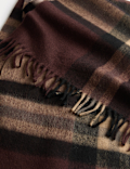Merino Wool Checked Scarf