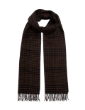 Merino Wool Checked Scarf
