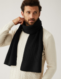 Knitted Textured Scarf