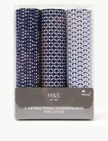 3pk Cotton Printed Handkerchiefs