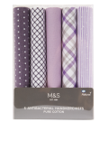 5 Pack Cotton Handkerchiefs
