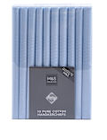 10pk Antibacterial Pure Cotton Handkerchiefs with Sanitized Finish®
