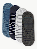 4 Pack Cool & Fresh&trade; Striped Shoe Liners