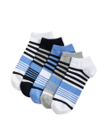 5pk Cool & Fresh&trade; Striped Trainer Socks