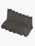 7 Pack Cotton Rich Socks