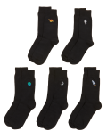 5pk Cool & Fresh™ Embroidered Socks