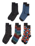 5pk Cool & Fresh™ Assorted Cotton Rich Socks