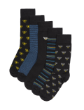 5pk Cool & Fresh™ Bee Cotton Rich Socks