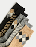 5pk Cool & Fresh™ Argyle Cotton Rich Socks