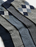 5 Pack Cool & Fresh&trade; Argyle Cotton Rich Socks