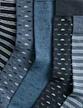 5 Pack Cool & Fresh Geometric Cotton Rich Socks