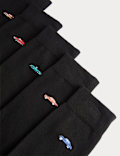 5 Pack Cool & Fresh&trade; Vintage Car Cotton Rich Socks