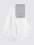 5 Pack Cotton Blend Trainer Liner Socks