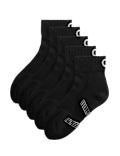 5 Pack Freshfeet Cushioned Cotton Rich Quarter Liner Sport Socks