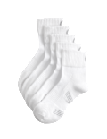 5 Pack Freshfeet Cushioned Cotton Rich Quarter Liner Sport Socks