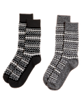 2pk Fair Isle Socks