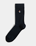 Patterned Cotton Rich Novelty Socks