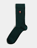 Santa Cotton Rich Socks
