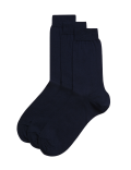 3pk Pure Cotton Socks