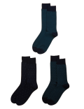 3pk Assorted Egyptian Cotton Rich Socks