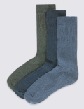 3 Pack Cool & Freshfeet&trade; Gentle Grip Socks