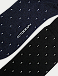 3pk Merino Wool Blend Design Socks