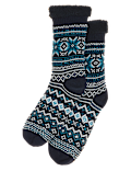 Fair Isle Slipper Socks