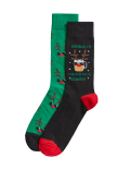 2pk Brewdolph Cotton Rich Socks