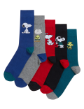 5pk Snoopy™ Cotton Rich Socks