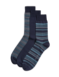 3pk Assorted Modal Pima Cotton Socks