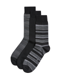 3pk Assorted Modal Pima Cotton Socks