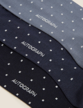 3pk Premium Cotton Polka Dot Socks