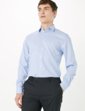 Slim Fit Easy Iron Shirt with Stretch