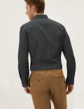 Slim Fit Cotton Rich Heart Print Shirt