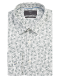 Slim Fit Pure Cotton Printed Easy Iron Shirt