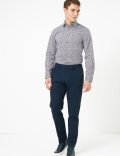 Slim Fit Printed Easy Iron Shirt