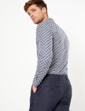 Slim Fit Pure Cotton Printed Shirt